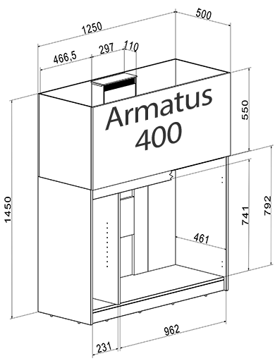 Aqua Medic Filter - glass tank Armatus 250/300, Armatus 300 XD/375 XD 32