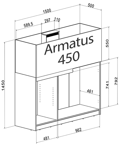 Aqua Medic Top cover for overflow chamber Armatus 250 - 450 33